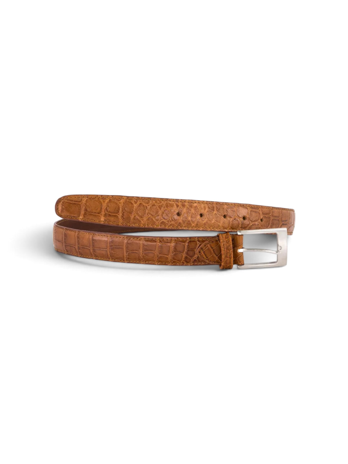 Crocodile Belt in tan #color_Tan