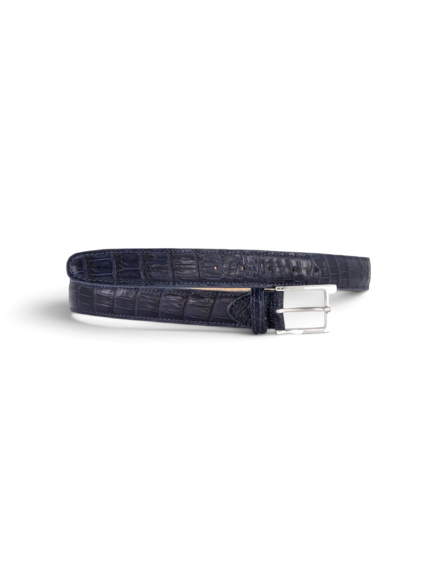 Crocodile Belt in navy #color_Navy